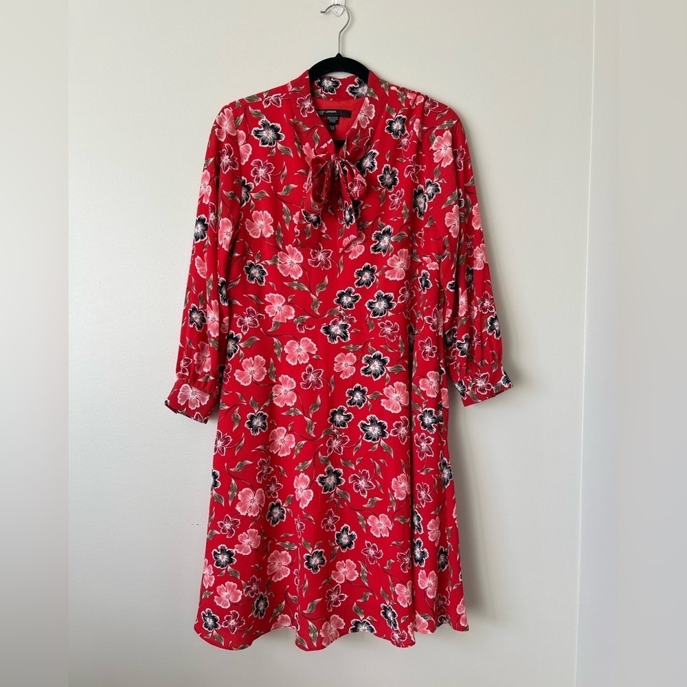 Maggy London Women's “Isla” Long Sleeve Floral Mini Dress Size 12P